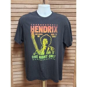 Jimi Hendrix Karl Ferris Collection Brand T-Shirt Black Guitar Legend Size Large